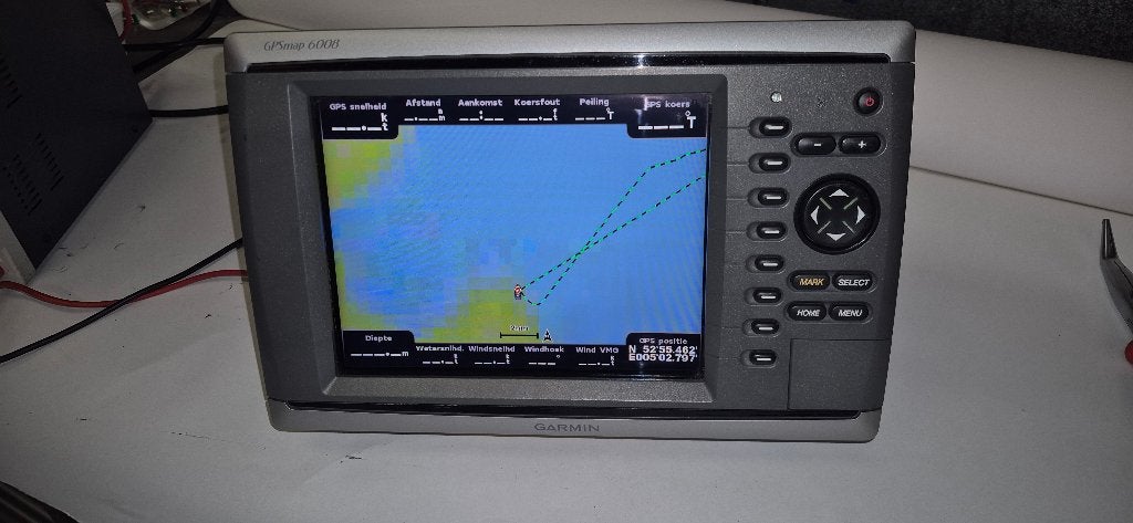 Garmin GPSmap 6008 kaartplotter, plotter, Watersport en Boten, Ophalen of Verzenden, Gebruikt, Kaartplotter of Fish Finder