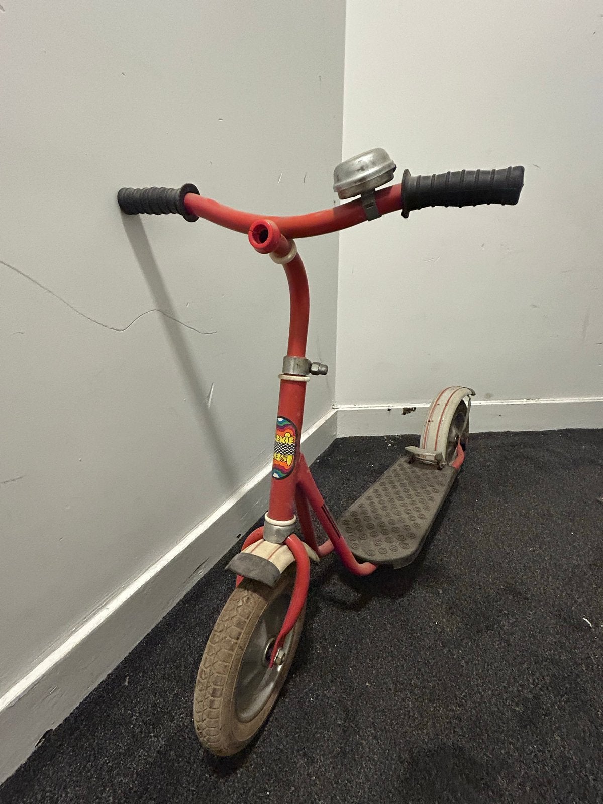 Vintage kinderstep met stalen frame en luchtbanden, Ophalen, Gebruikt, Gewone step