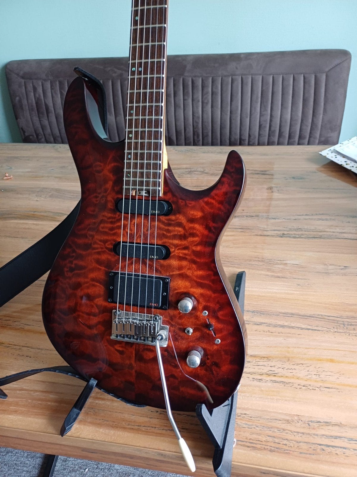 Cort G290 Custom - High-end gitaar met actieve EMG's, Muziek en Instrumenten, Ophalen, Zo goed als nieuw, Solid body, Overige merken