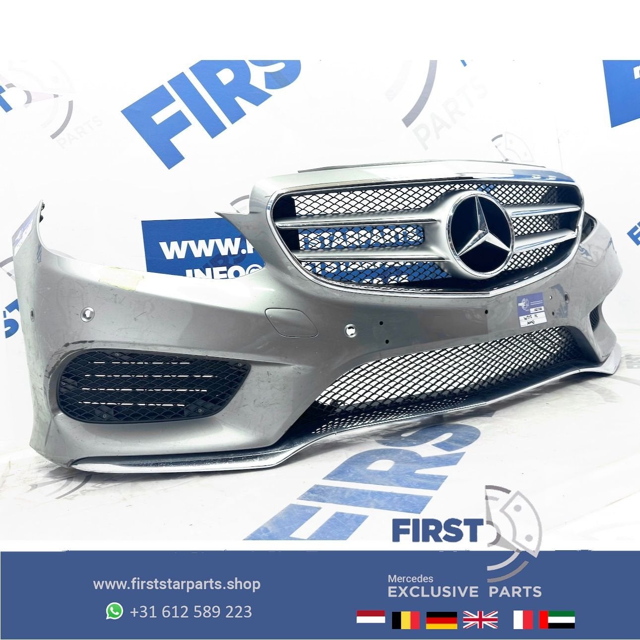 W212 AMG BUMPER COMPLEET FACELIFT Voorbumper Mercedes 2012-2, Gebruikt, -, Voor, Ophalen of Verzenden