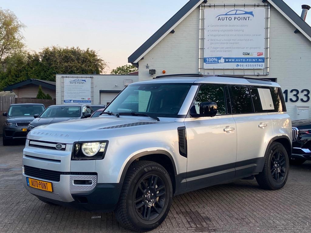 Land Rover Defender 110 3.0 P400 110 GRIJS KENTEKEN/PANO/LAN, Auto's, Automaat, Gebruikt, Zwart, 2245 kg