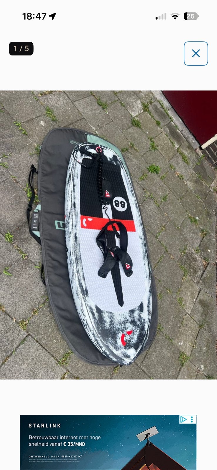 Reedin Feather 88 liter, Watersport en Boten, Windsurfen, Ophalen, Gebruikt, Plank