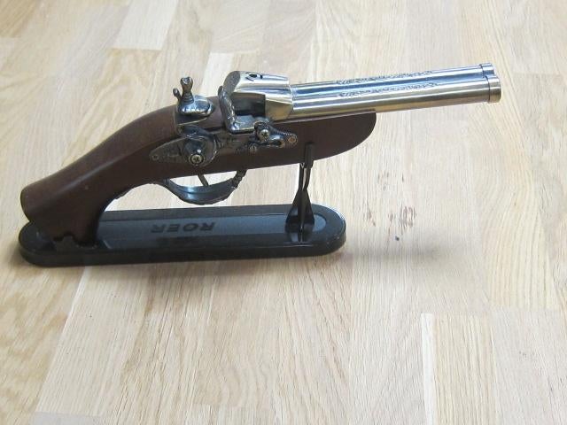 aansteker - dubbelloops pistool model 1818, Verzamelen, ., Ophalen of Verzenden, Zo goed als nieuw, .