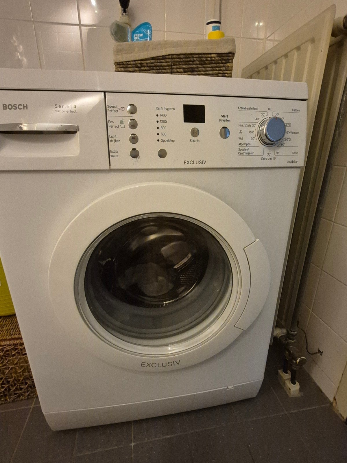 Bosch Serie 4 VarioPerfect Wasmachine - Exclusiv, Ophalen, Gebruikt, Voorlader, Kort programma
