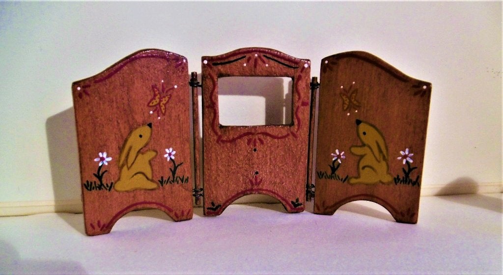 oude houten poppenkast konijn poppenhuis, Verzenden, Poppenhuis