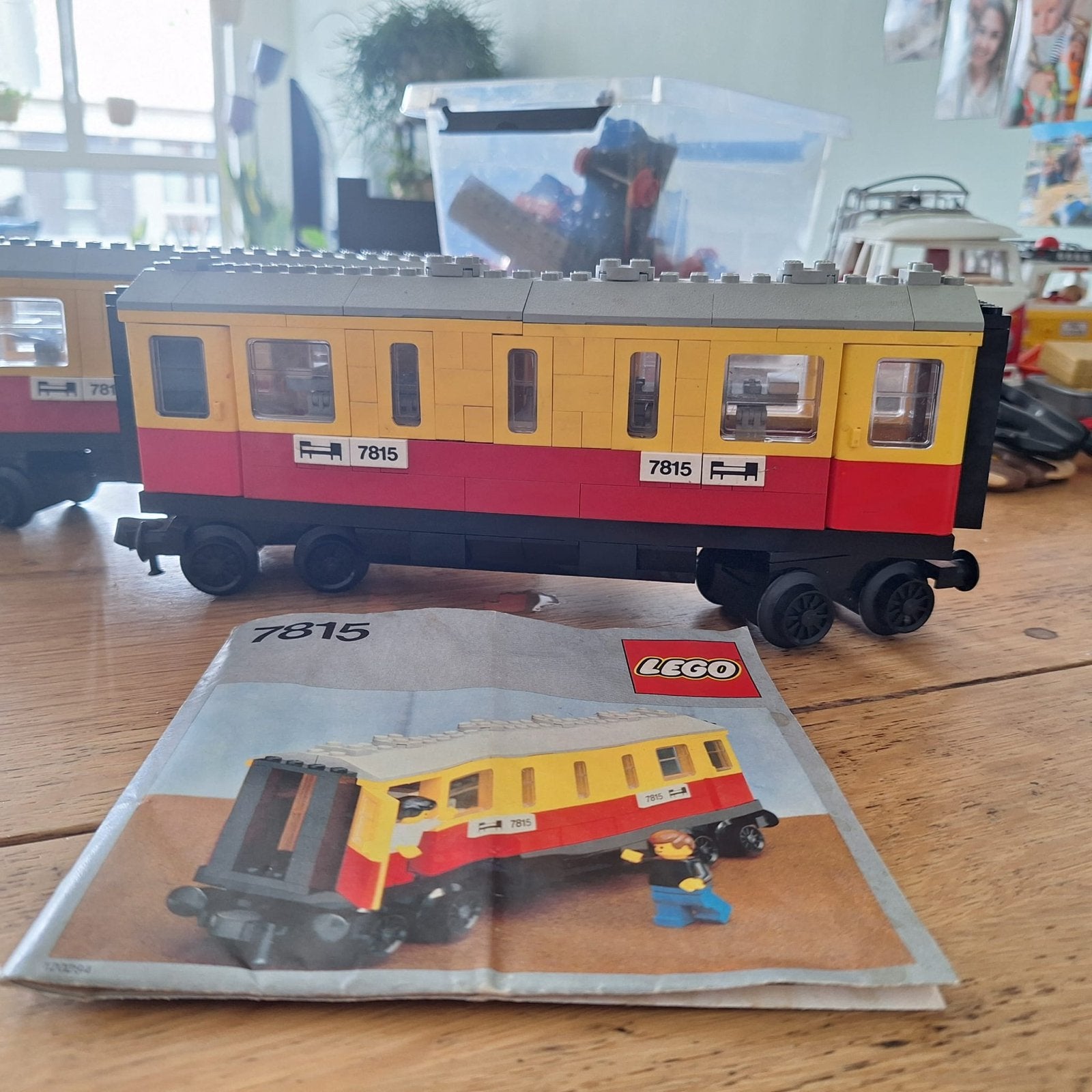 Lego Treinen 7815 uit jaren '80 met veel rails, Gebruikt, Lego, Ophalen of Verzenden, Complete set