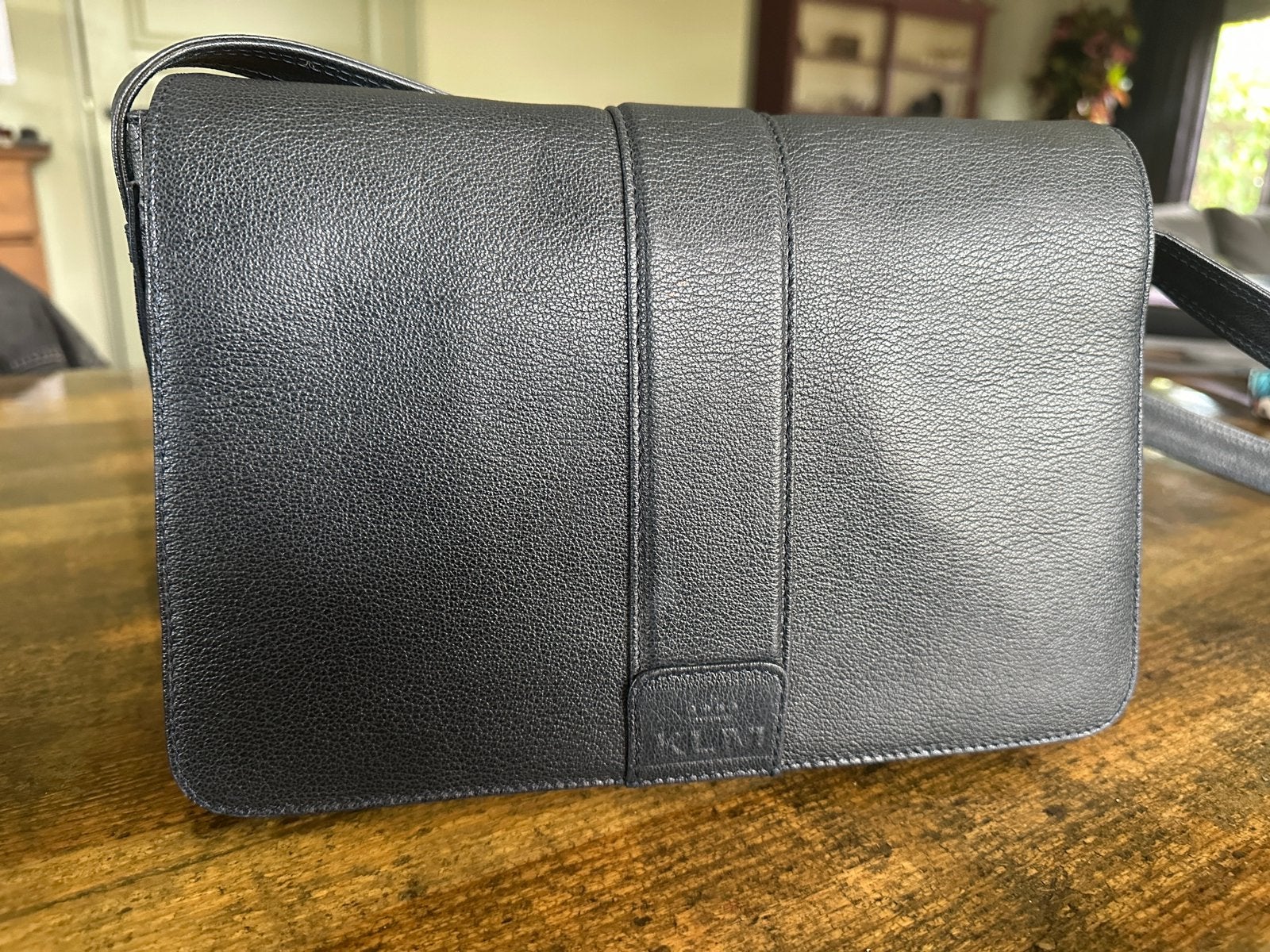 Vintage KLM handtas, Ophalen of Verzenden, Zo goed als nieuw, Blauw