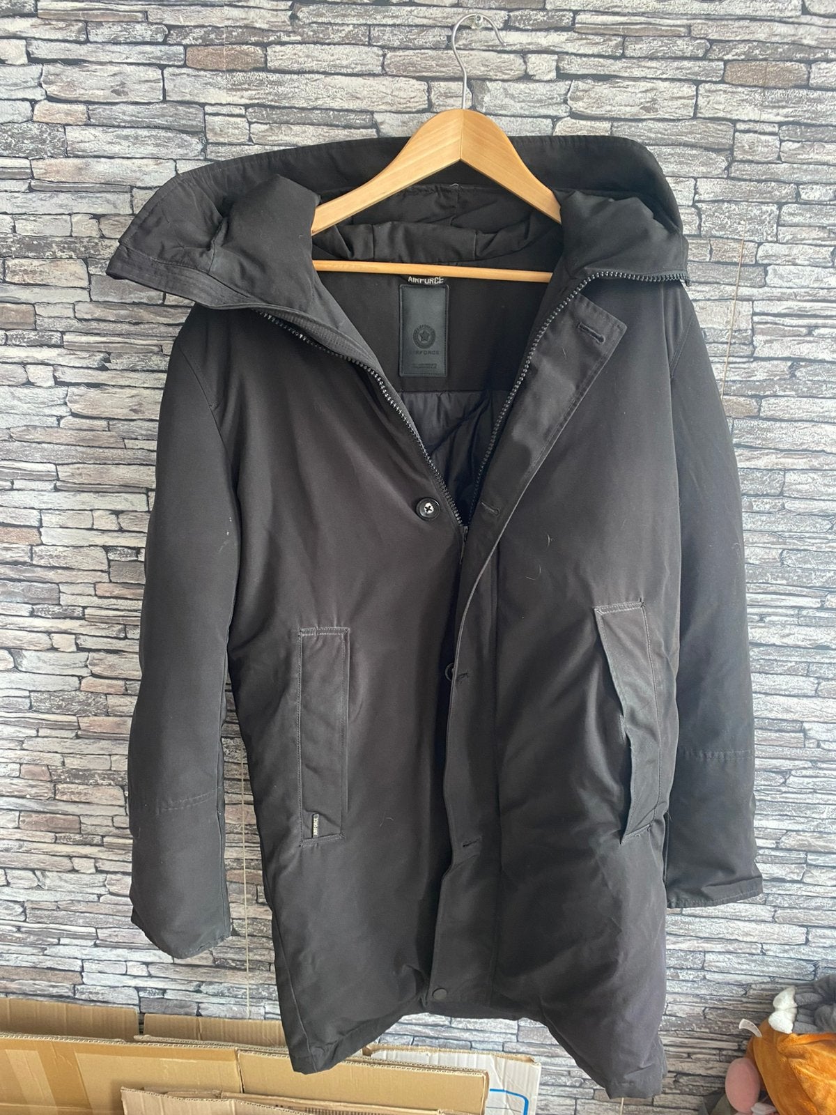 Air force jas maat M, Ophalen of Verzenden, Zo goed als nieuw, Maat 38/40 (M), Zwart