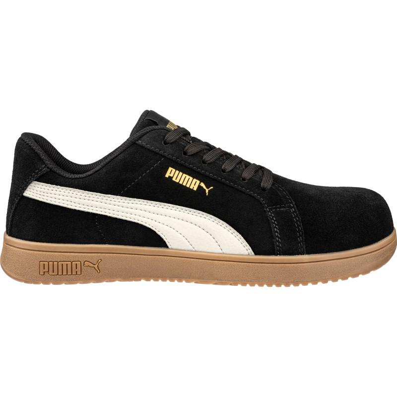 Puma Iconic Blk/Gum Low S1PL 644400 | 36-49, Werkschoenendeal, Marktplaats@werkschoenendeal.nl, Zwart, Puma