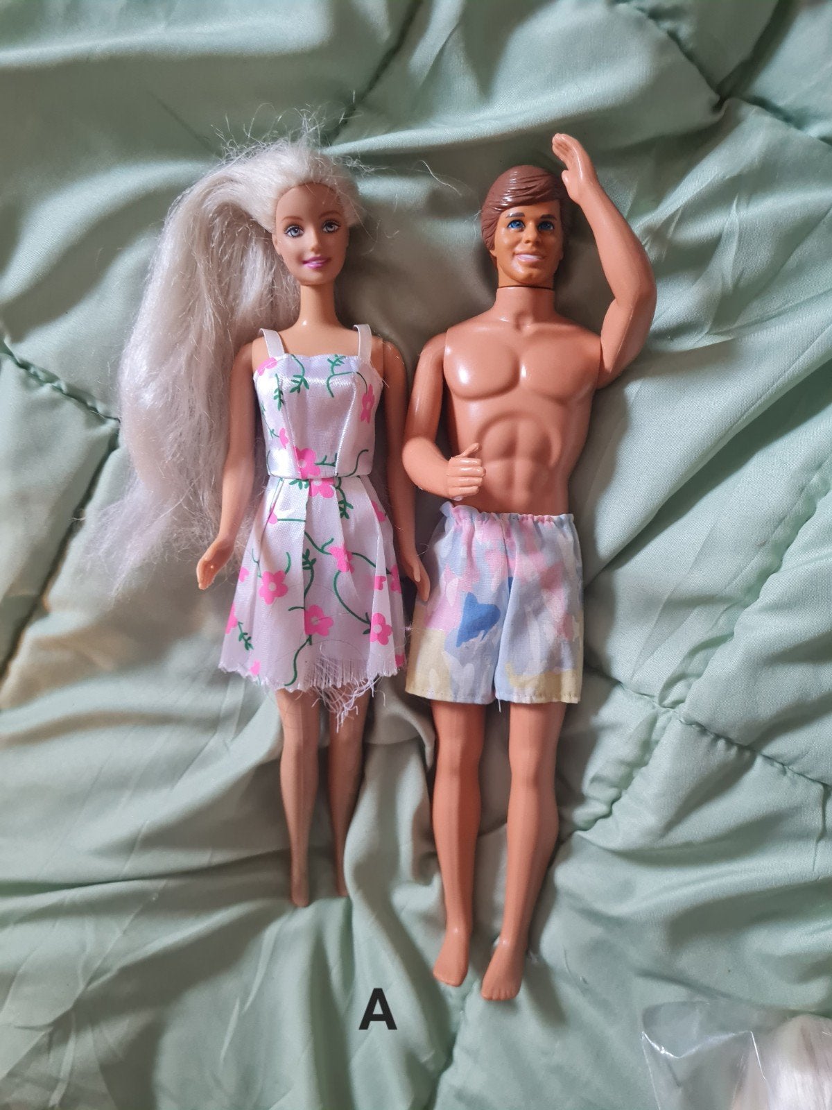 Barbie en Ken poppen - Vintage Mattel 1968, Ophalen of Verzenden, Gebruikt, Barbie