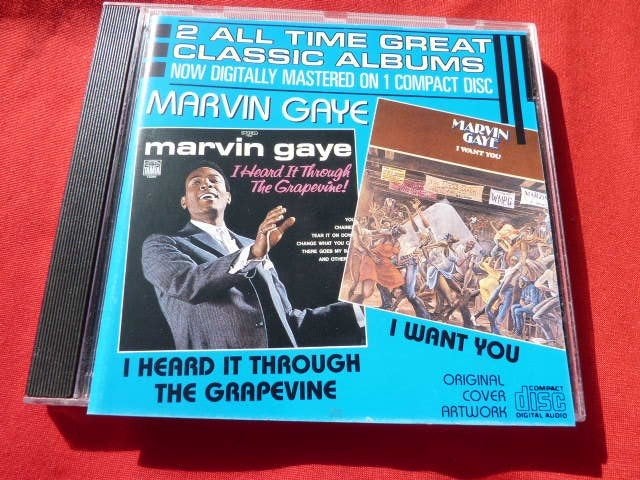 Marvin Gaye - 2 albums on 1 CD : Heard Grapevine/ I Want You, Ophalen of Verzenden, Zo goed als nieuw