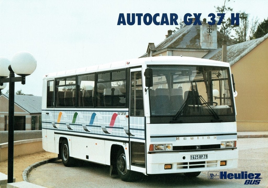 Folder Heuliez GX 37 H Autocar (1990), Verzenden, Gelezen, Overige merken