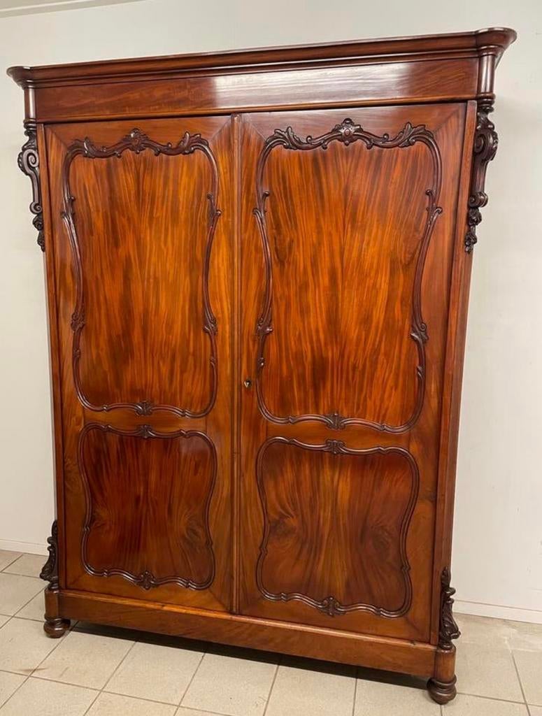 Antieke kast van meubelmaker Horrix uit Den Haag mooi hout, Antiek en Kunst, Ophalen