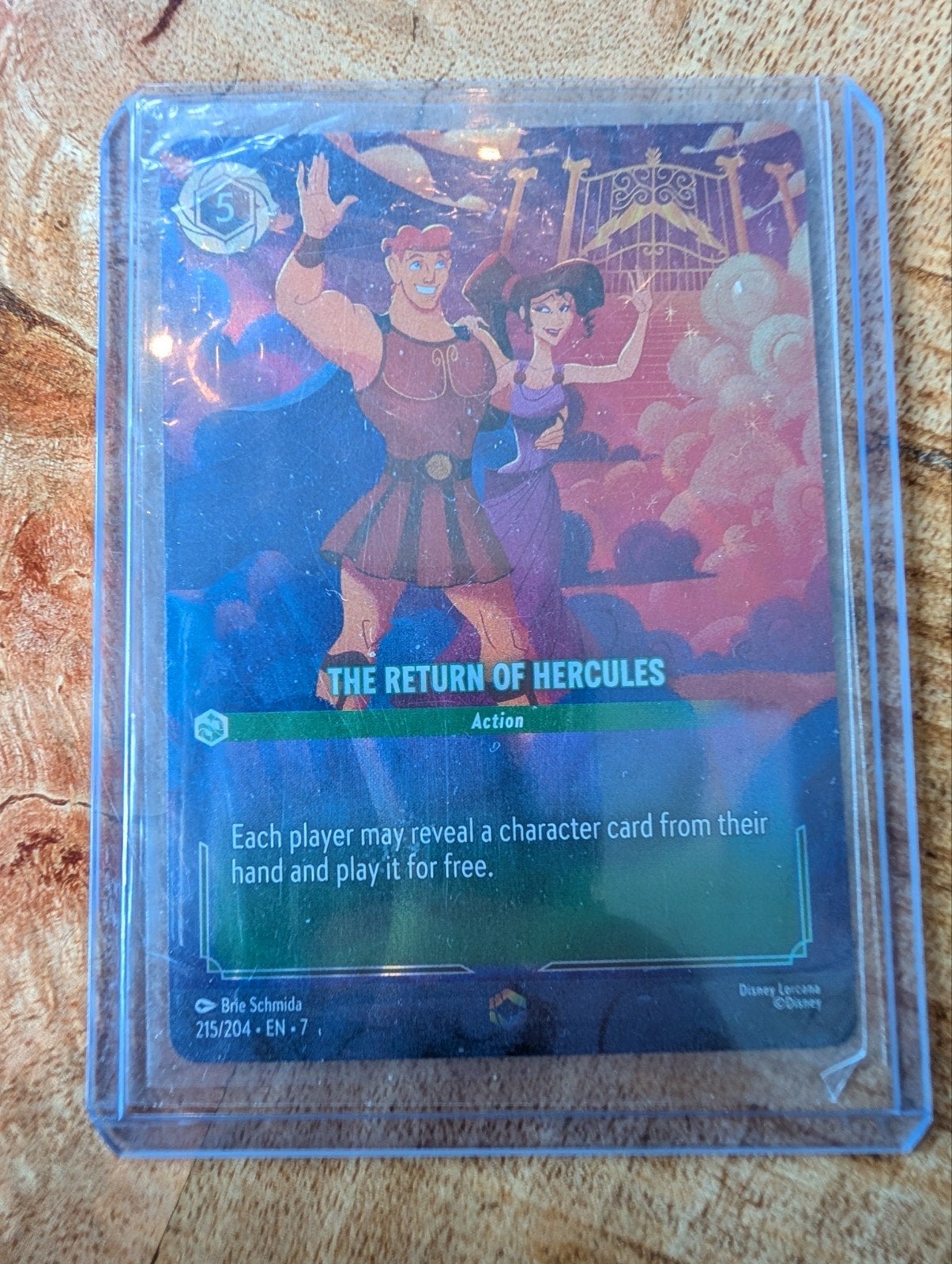 Disney Lorcana: The Return of Hercules (Foil) 215/204, Ophalen of Verzenden, Zo goed als nieuw, Losse kaart, Foil