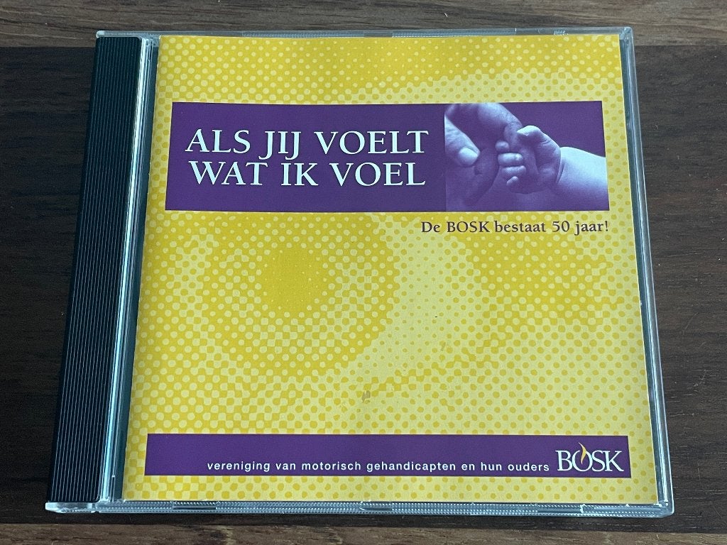 Cd BOSK Als Jij Voelt Wat Ik Voel NITS gerelateerd ZELDZAAM, Ophalen of Verzenden, Zo goed als nieuw, Pop