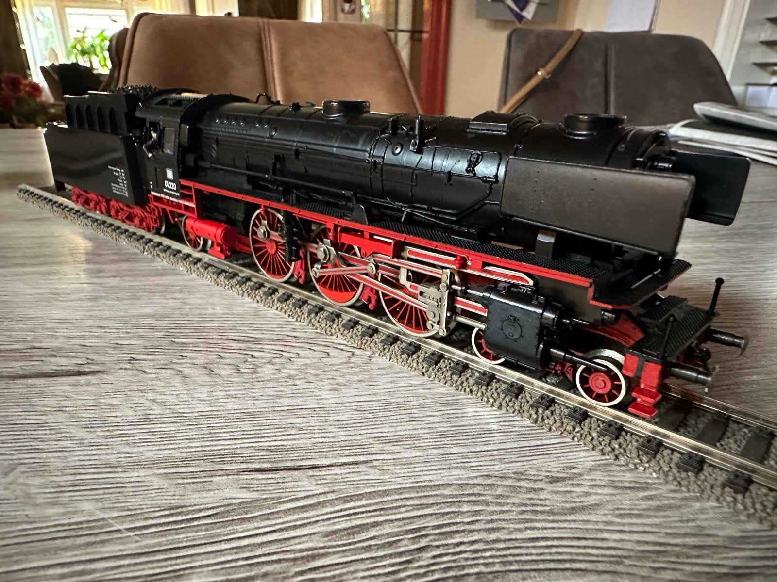 Fleischmann Stoomlocomotief 01220 DB met rookgenerator, Ophalen, Gebruikt, Locomotief, Fleischmann