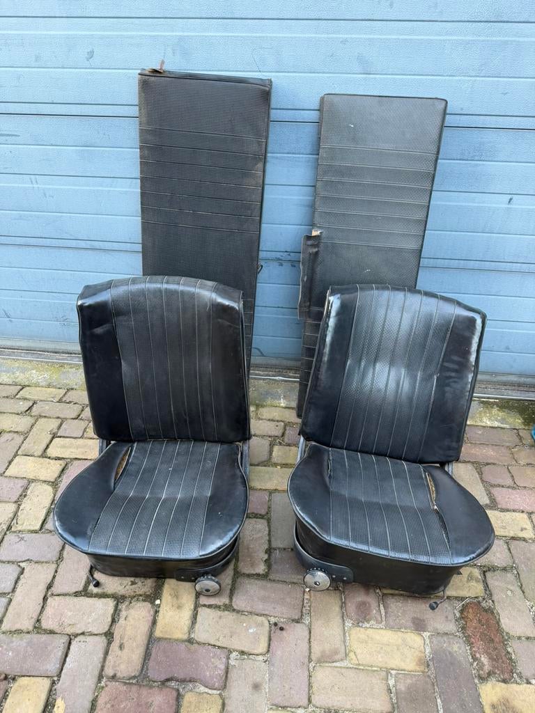 Vw karmann ghia typ34 interieur, Ophalen, Twee, Zwart, Leer