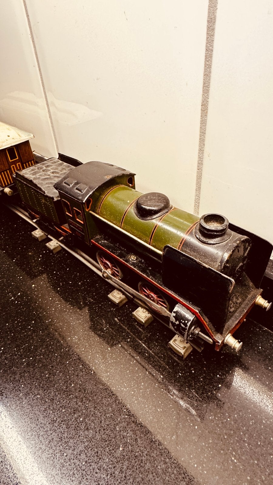 Antieke Märklin 880 Locomotief met Wagon - Gebruikt, Hobby en Vrije tijd, Wisselstroom, Ophalen of Verzenden, Analoog, Märklin