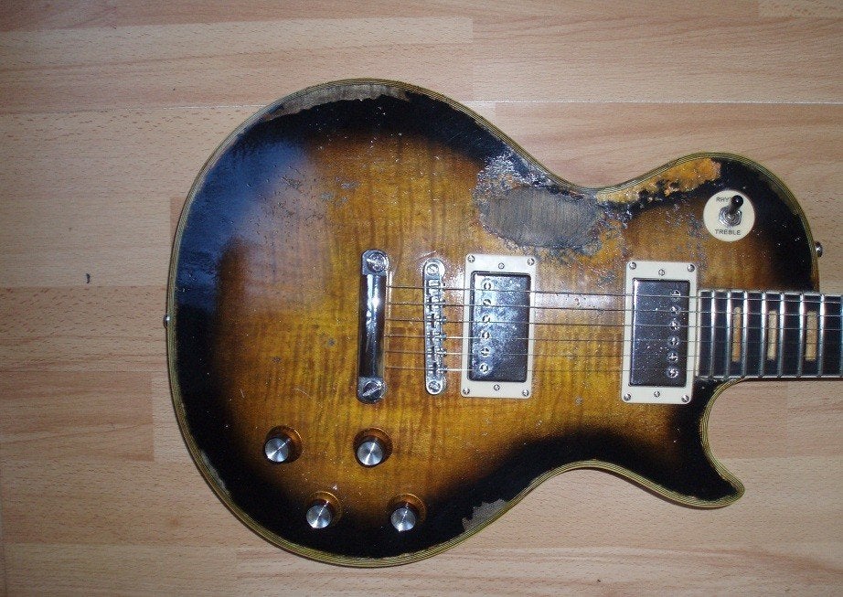 Te ruil Les Paul relic gitaren ,Stratocaster body, Muziek en Instrumenten, Ophalen of Verzenden, Gebruikt, Solid body, Overige merken