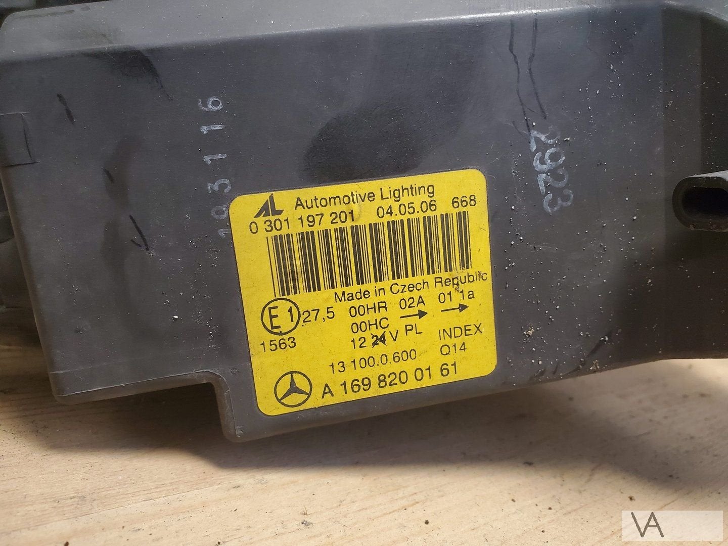 Mercedes A klasse W169 2005 - 2009 koplamp rechts passagier, Gebruikt, -, Ophalen of Verzenden, -