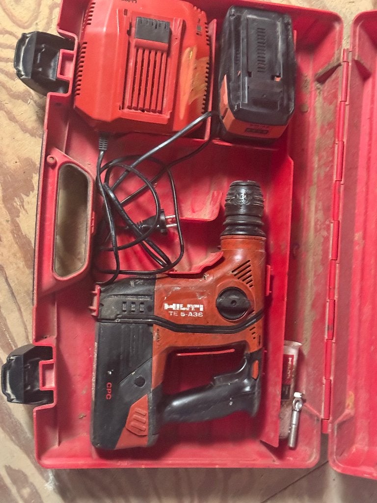 Hilti 36v klopboormachine, Ophalen of Verzenden, Boor- en Schroefmachine, Klopboormechanisme, Gebruikt