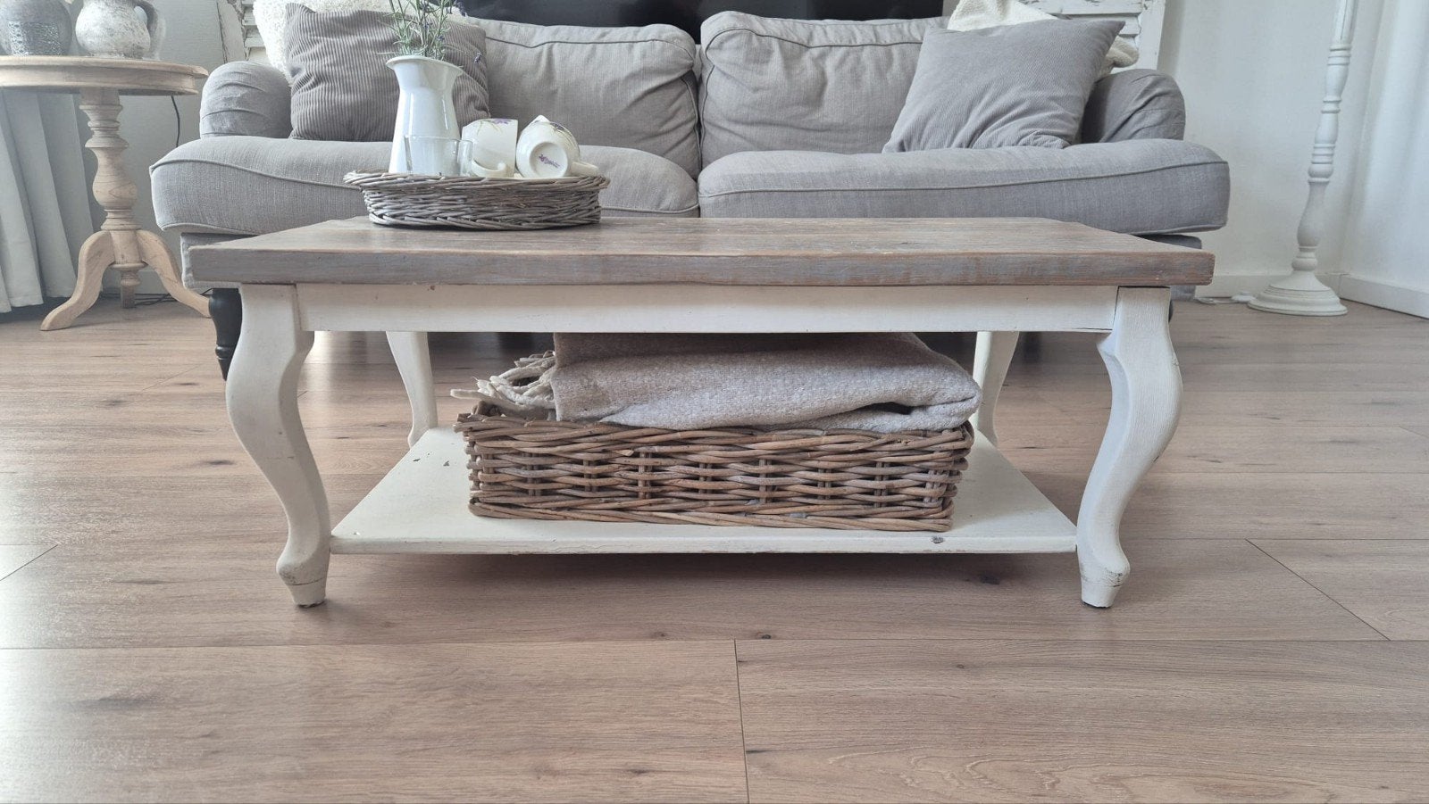 Landelijke salontafel, Huis en Inrichting, Ophalen, Gebruikt, 100 tot 150 cm, 50 tot 100 cm