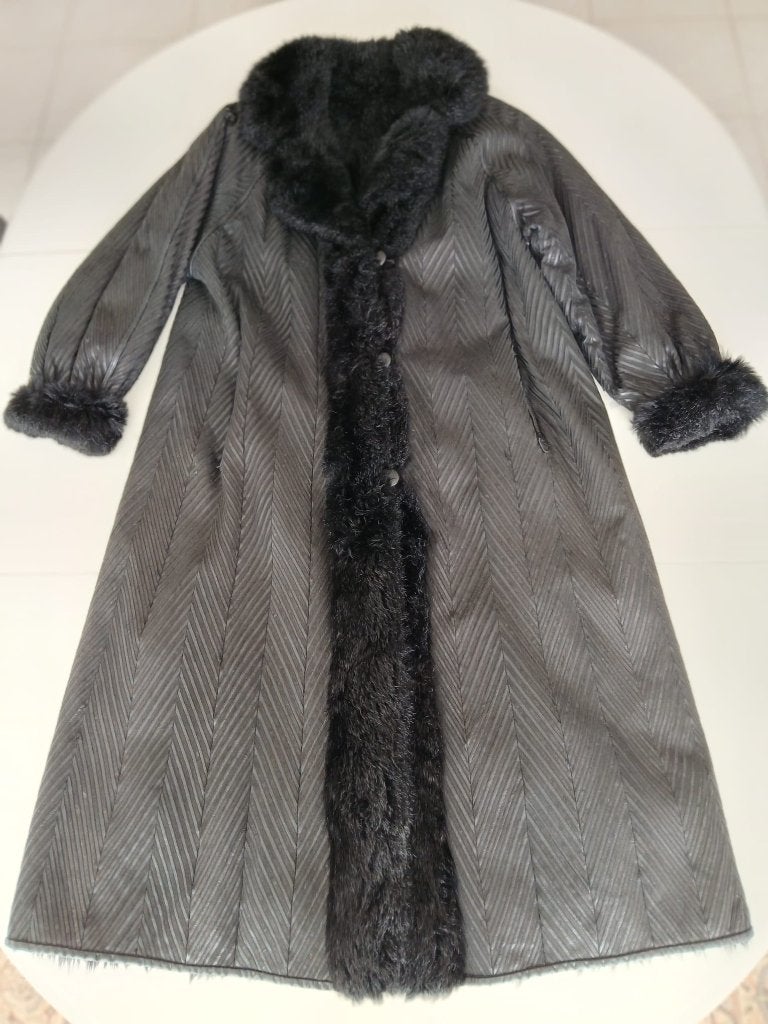 Bondmantel, Kleding | Dames, Jassen | Winter, Ophalen, Zo goed als nieuw, Maat 38/40 (M), Zwart