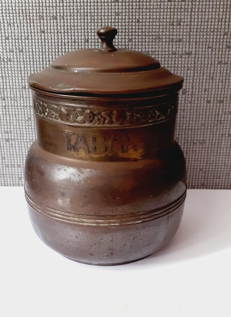 koperen tabaks pot, Antiek en Kunst, Ophalen of Verzenden