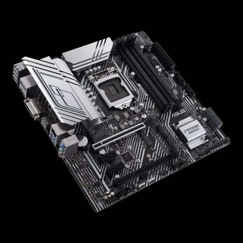 ASUS PRIME Z590M PLUS Moederbord met Socket LGA 1200, Computers en Software, Ophalen of Verzenden, Gebruikt, DDR4