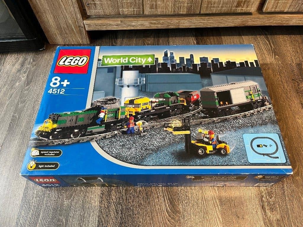 Lego City 4512 Cargo Trein (9 Volt), Gebruikt, Lego, Ophalen of Verzenden, Complete set