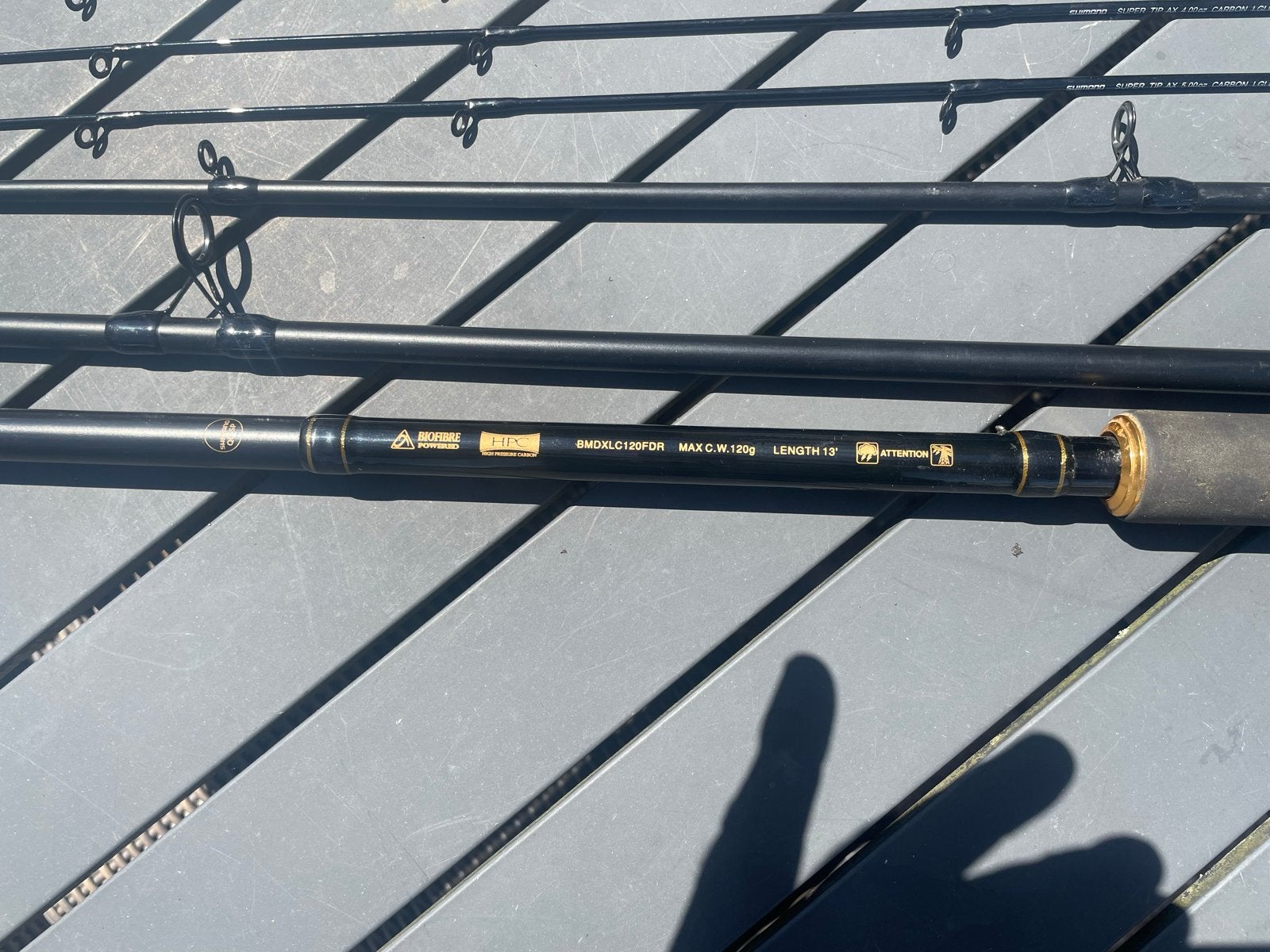 Shimano Beastmaster DX Feeder 13' Long Cast 120g Hengel, Ophalen of Verzenden, Gebruikt, Complete hengel