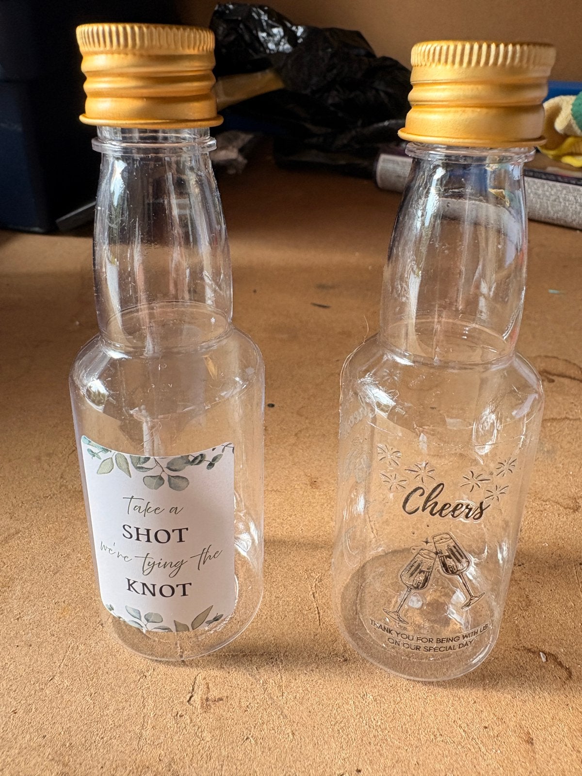 Mini drankflesjes bruiloft, Ophalen of Verzenden, Nieuw