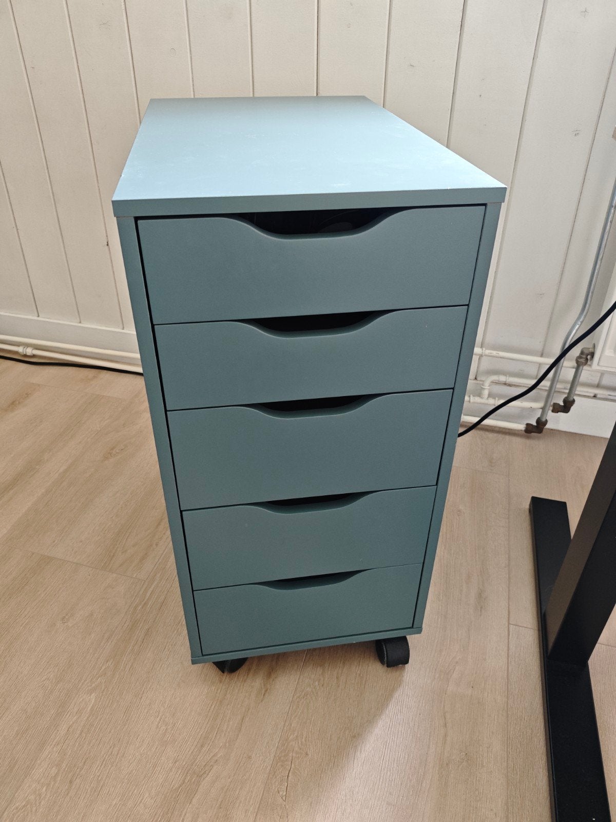 IKEA Alex Ladeblok / Bureaukast Groen, Huis en Inrichting, Ophalen, Minder dan 50 cm, 5 laden of meer, Zo goed als nieuw