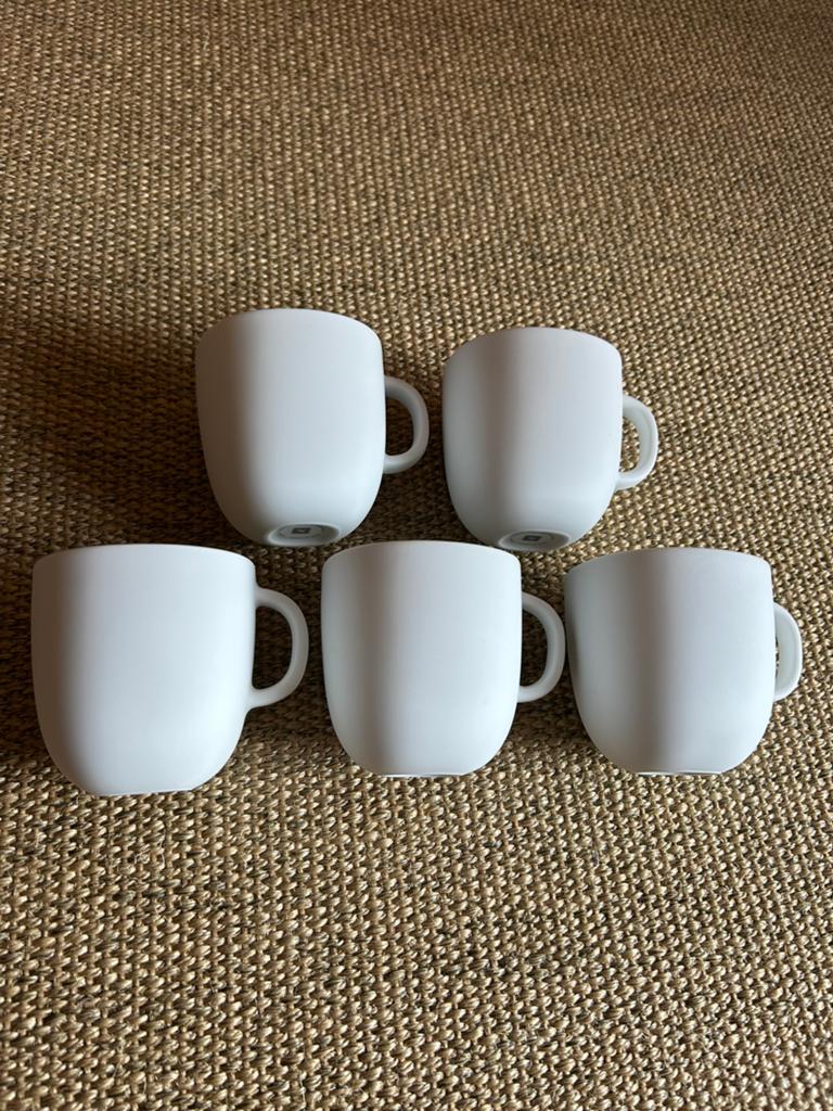 Nespresso Lume lungo kopjes 5 st, Ophalen of Verzenden, Zo goed als nieuw, Overige stijlen, Kop(pen) en/of Schotel(s)