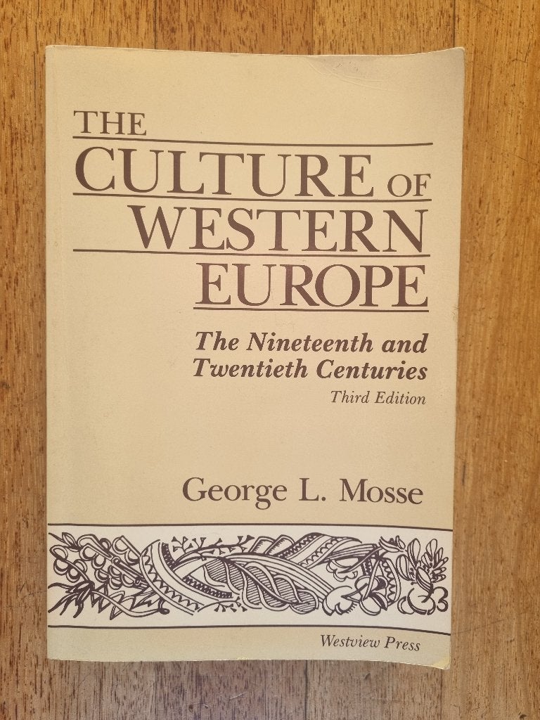 The Culture of Western Europe - George L. Mosse, 14e eeuw of eerder, George L. Mosse, Europa, Ophalen of Verzenden