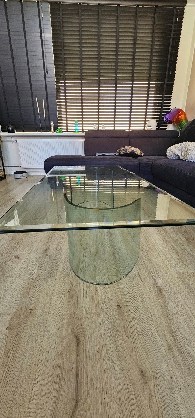 Gratis glazen salontafel - 140x70x37 cm, Ophalen, Gebruikt, 100 tot 150 cm, 50 tot 100 cm