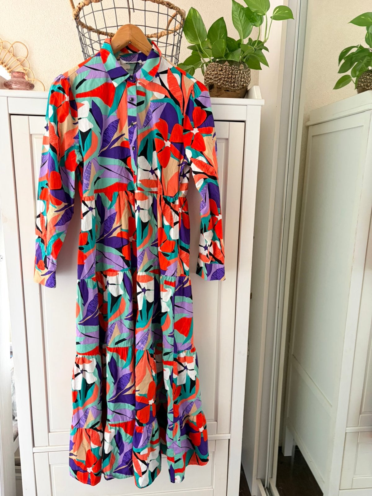 Colourful Rebel maxi jurk maat S, Meerkleurig, Ophalen of Verzenden, Zo goed als nieuw, Maat 36 (S)