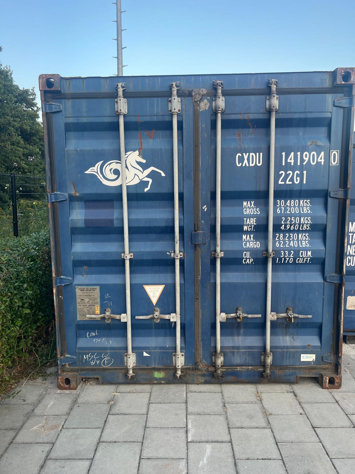 Opslagcontainer Blauw 10ft !BIEDEN TOEGESTAAN!, Ophalen