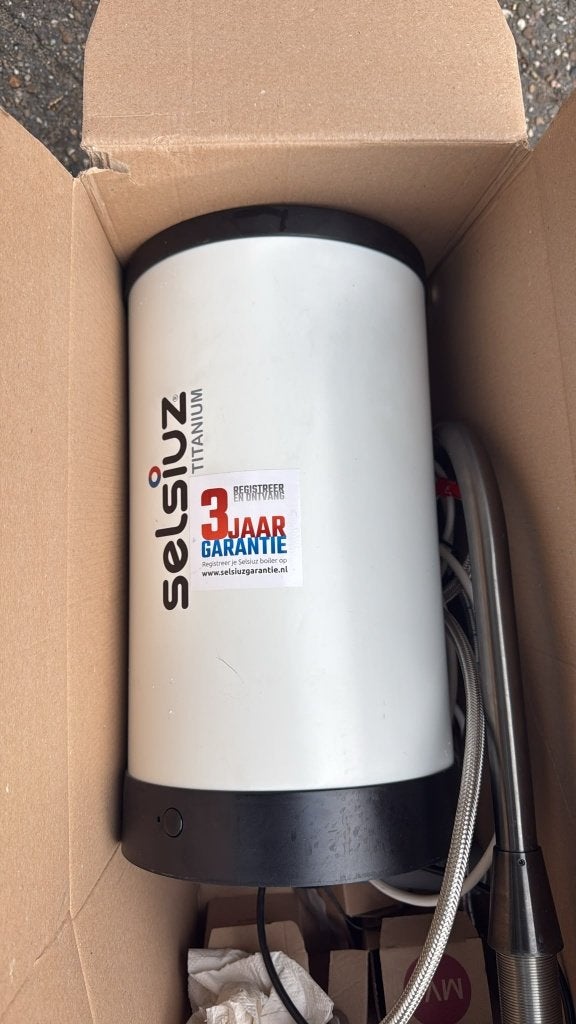 Slzius Titanium Gun Grey kraan met garantie, Ophalen of Verzenden, Zo goed als nieuw, Rvs, Kraan