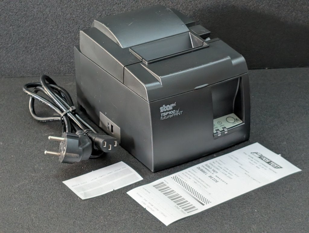 Star TSP100 TSP143IIU+ USB POS Kassabonprinter + Netsnoer, Computers en Software, Printers, Zwart-en-wit printen, Printer, Refurbished