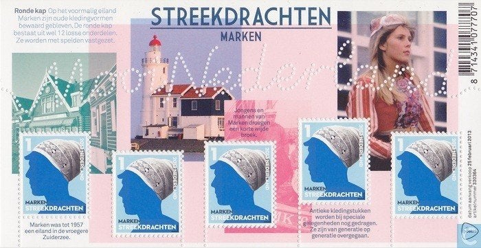 Nederland NVPH nr 3026 postfris Mooi NL Marken 2013, Postzegels en Munten, Ophalen of Verzenden, Na 1940, Postfris