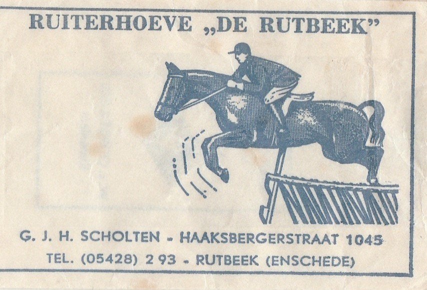 ruiterhoeve De Rutbeek Haaksbergerstraat Enschede - Scholten, Ophalen of Verzenden
