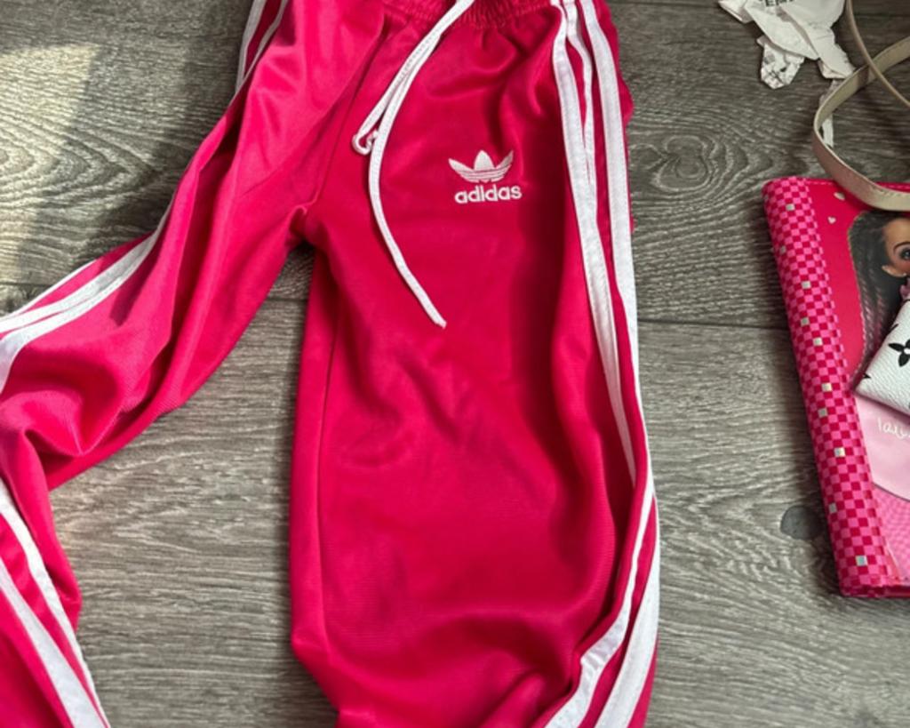 Adidas Sportpak Kids - Roze Trainingspak, Ophalen of Verzenden, Gebruikt, Jongen of Meisje, Setje