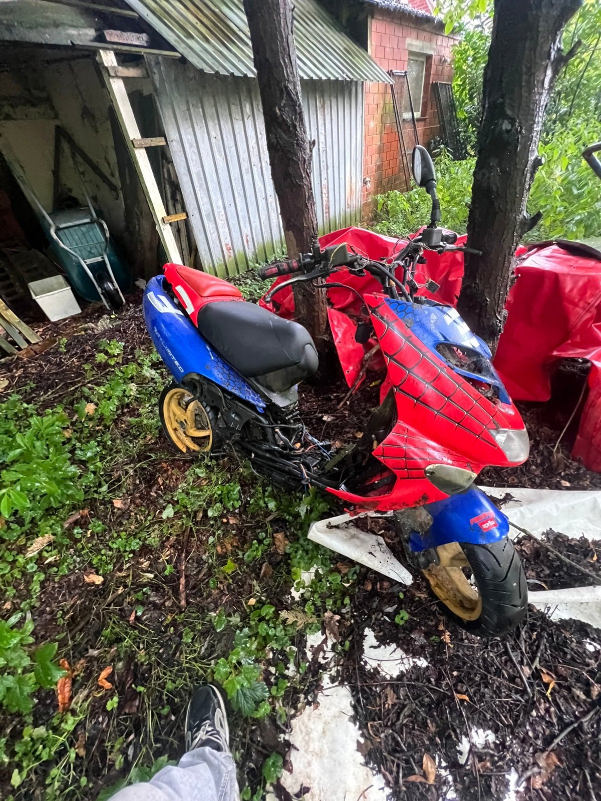 Aprilia sr 50, Ophalen, Zo goed als nieuw, Uitlaat, Aprilia