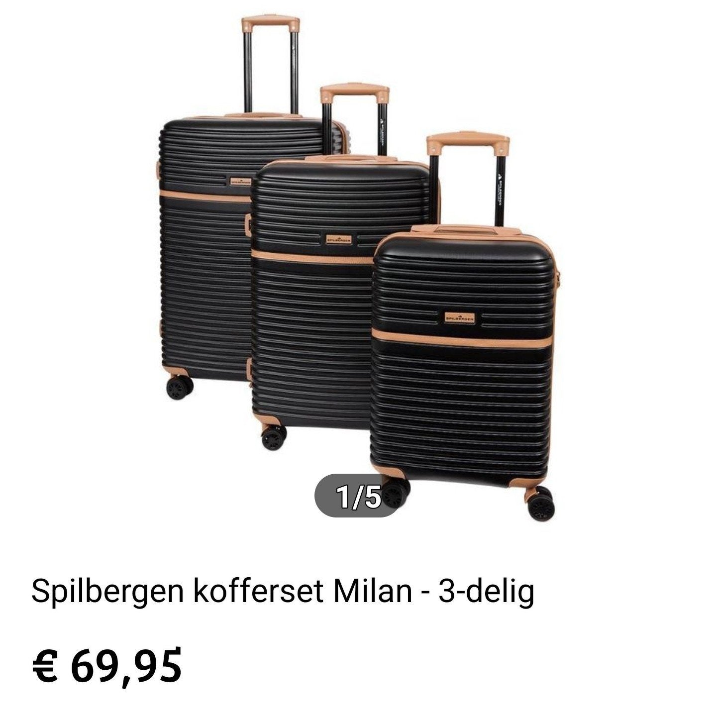 Koffers set  ophalen, Ophalen, Hard kunststof, Minder dan 50 cm, Zo goed als nieuw