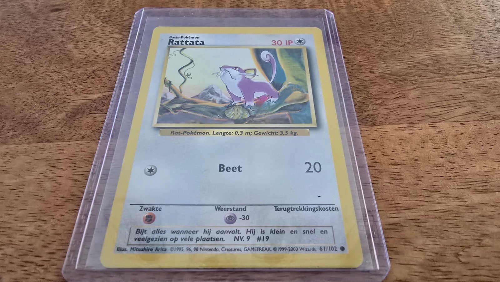 Rattata 61/102 - Base Set NL, Verzenden, Zo goed als nieuw, Losse kaart