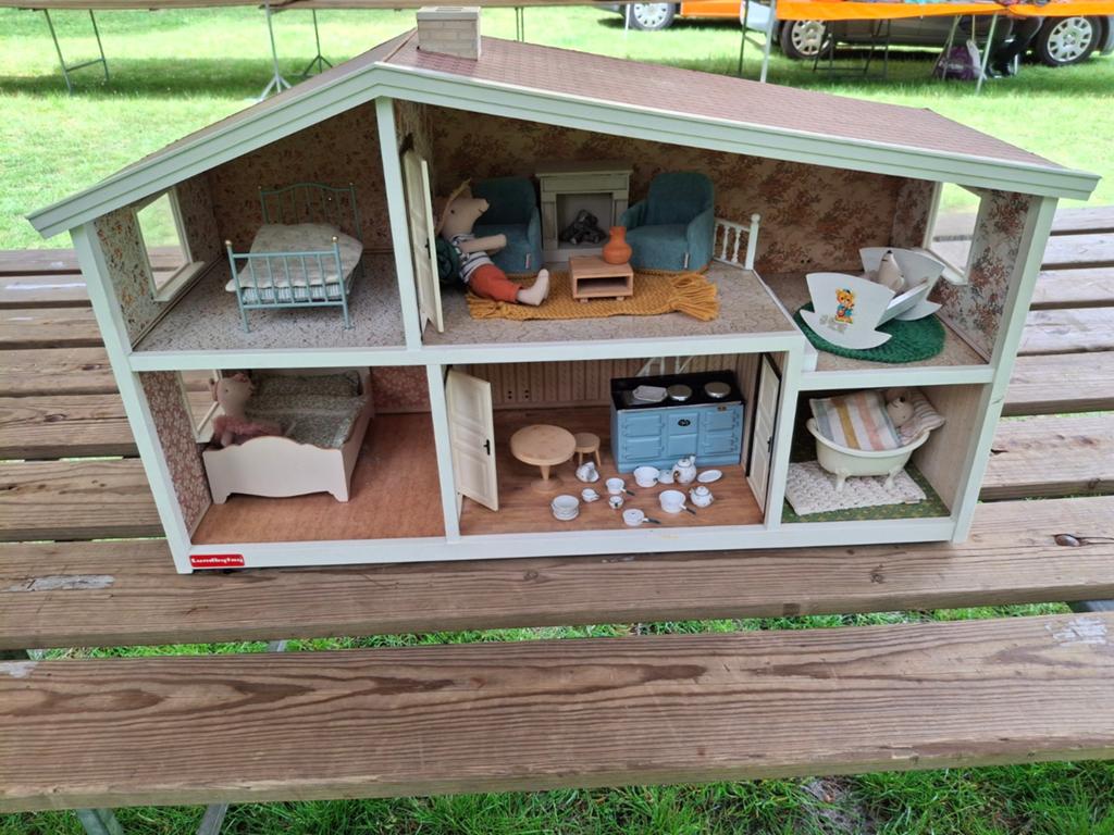 Lundby vintage poppenhuis met meubeltjes, Ophalen, Gebruikt, Poppenhuis