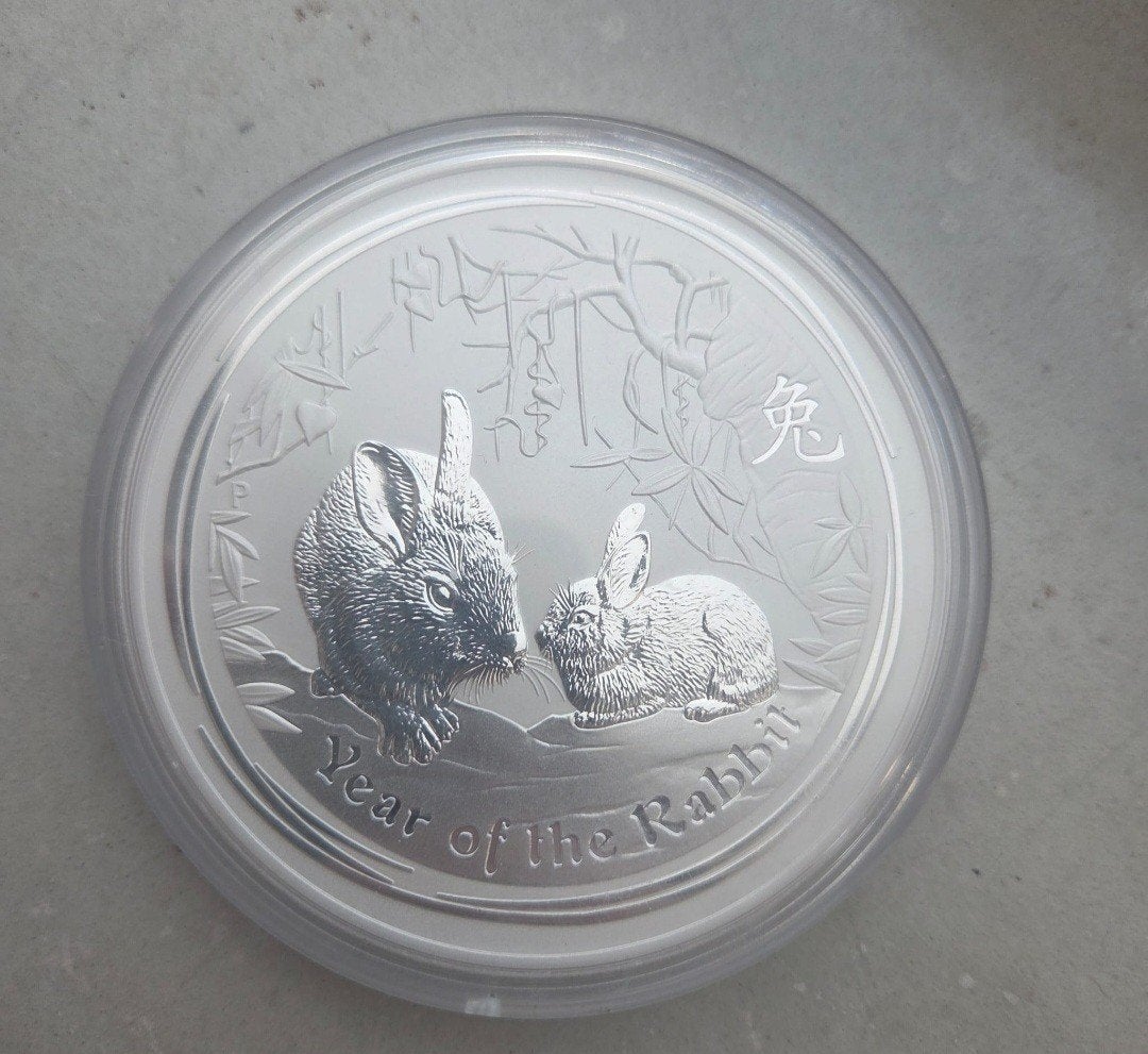 10 ounce lunar 2 year of the rabbit, Ophalen of Verzenden