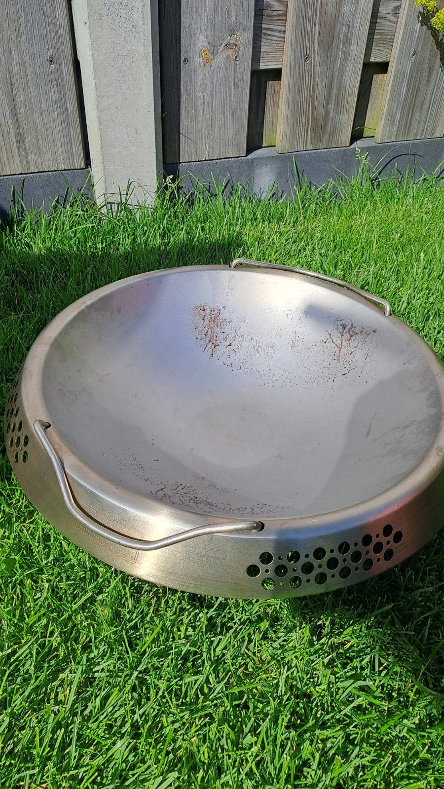Weber Wok 47 cm voor de barbecue, Ophalen of Verzenden, Gebruikt, Weber
