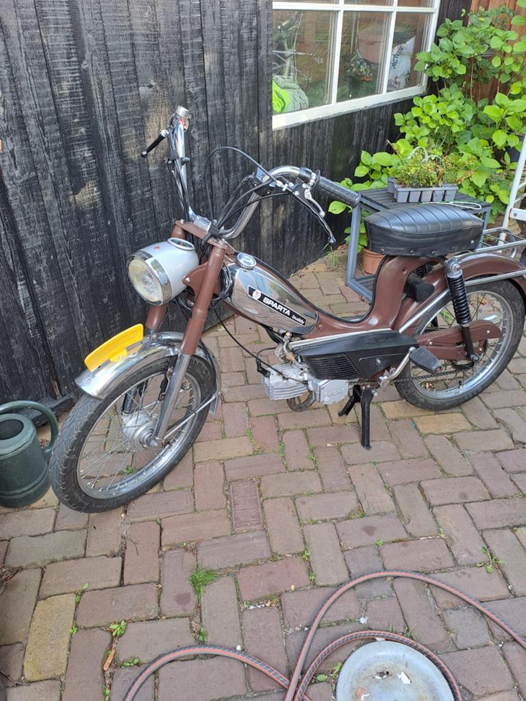 Sparta Buddy Oldtimer Bromfiets - Bruin, Ophalen, Gebruikt, Maximaal 45 km/u, Sparta